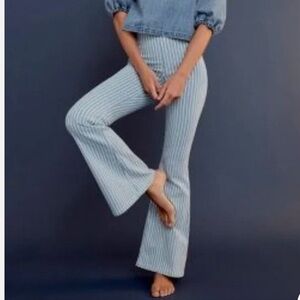 COPY - Ella Moss pull on flare denim with fun stripes